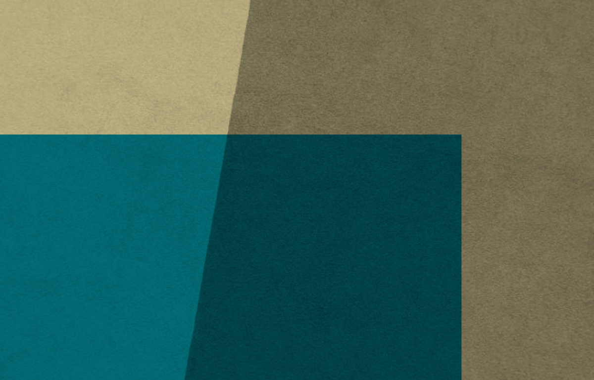 Abstract illustration, yellows and cyans.